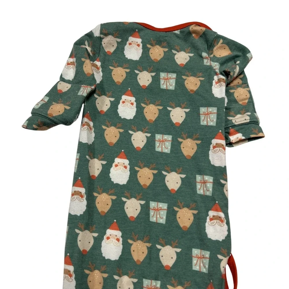 Copper Pearl Newborn Christmas Baby Knotted Sleep Gown Sleep Sack Pajamas